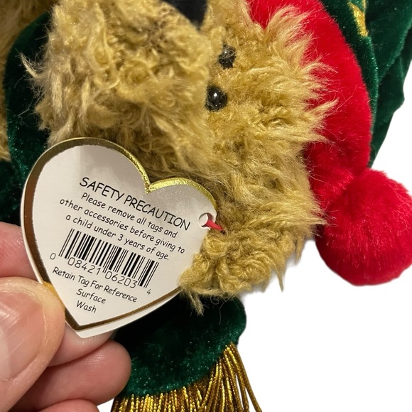 Ty Attic Treasures Spruce Bear 1998 Christmas Holiday Plush Collectible w/ Tags - Picture 11 of 14